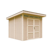 HOLZ-GARTHENHAUS basis LP SmartSide 5,9m² ohne Boden - B279xL293xH239 cm - M903AB - Beige, Holz (294/230/279cm) - Timbela