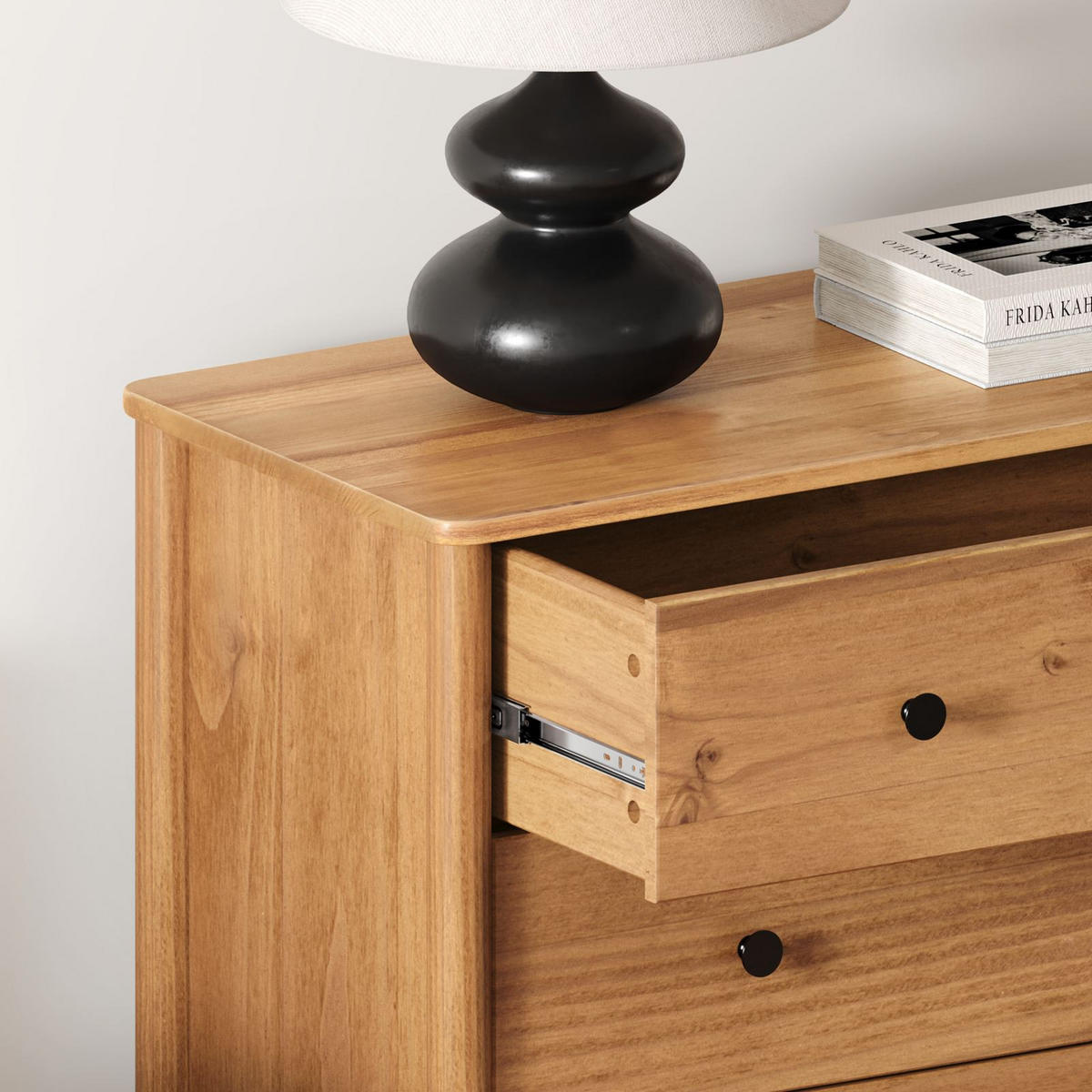 KOMMODE APOANA - Eichefarben, Holz (90/99/40cm) - IDIMEX