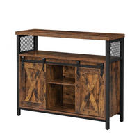 SIDEBOARD im Industriestil mit Schiebetüren - L100 cm - Braun, Holzwerkstoff (33/80/100cm) - Calicosy