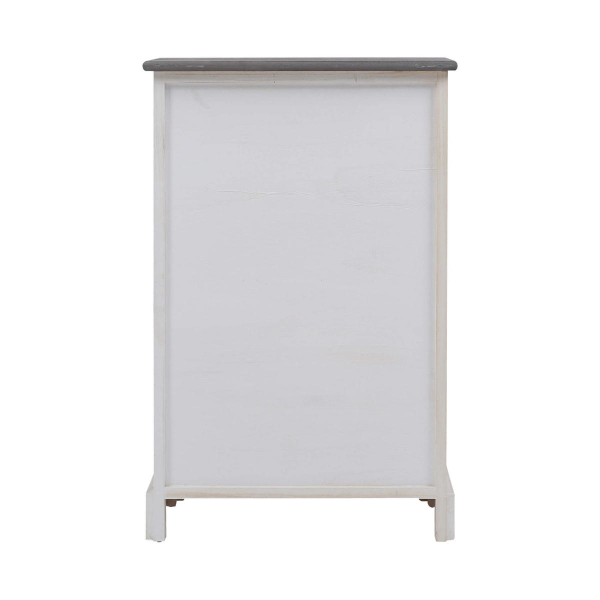 KOMMODE Weiß Grau30/47/72 cm - Weiß, Holz (30/72/47cm) - Mobili Rebecca