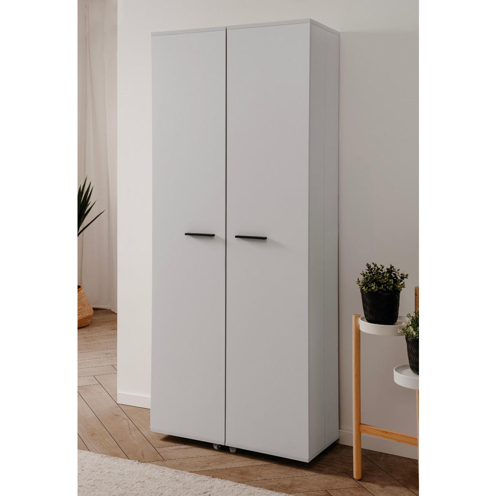 Thumbnail - Furn.Design Schuhschrank, Weiß, Kunststoff, Nachbildung, Uni, 12 Fächer, Rechteckig, 70x181.5x34 cm, Garderobe, Schuhauf...