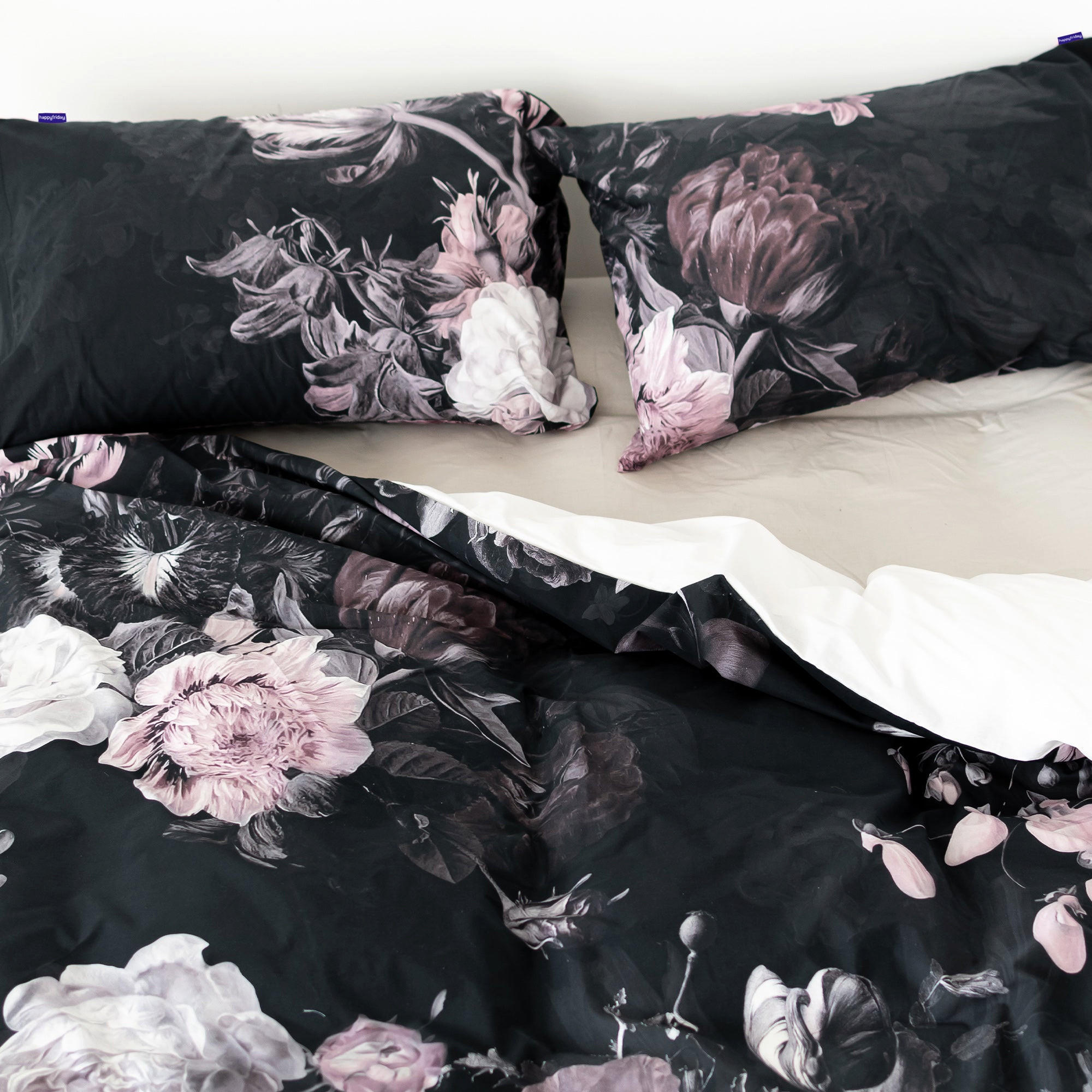 BETTBEZUG onyx 135/140x200 cm (standardgrösse) mehrfarbig - Multicolor, Textil (140/200cm) - Happy Friday