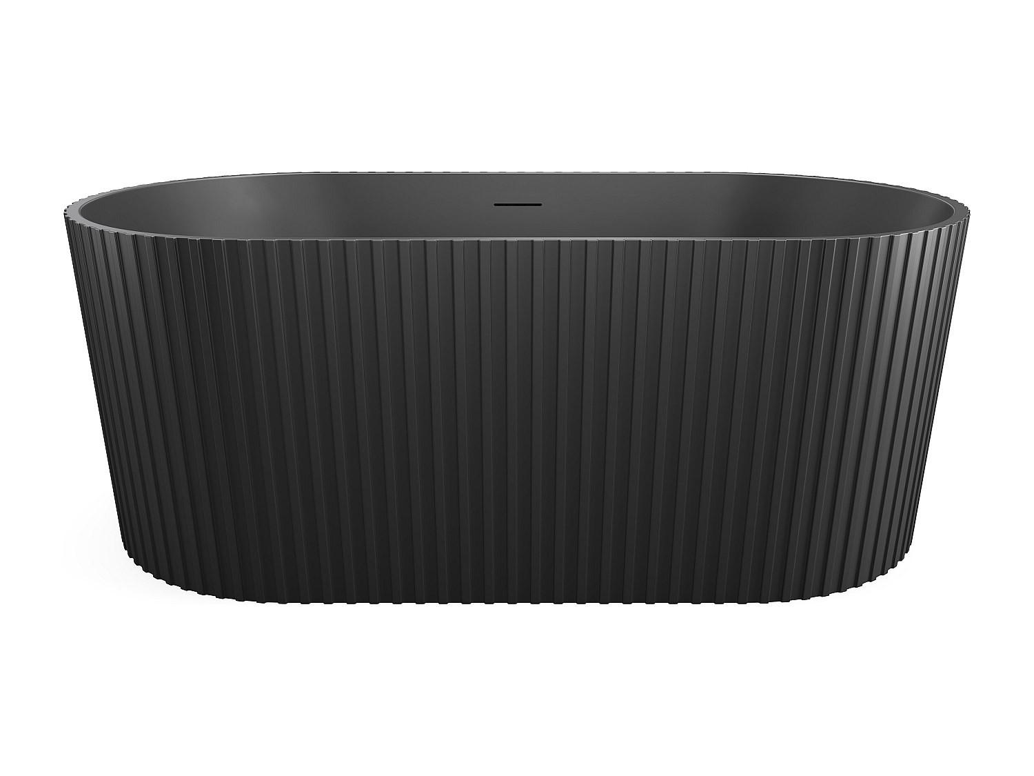 FREISTEHENDE Badewanne - 1 Person - Acryl - Schwarz - Schwarz, Kunststoff (150/58/75cm) - Vente-Unique