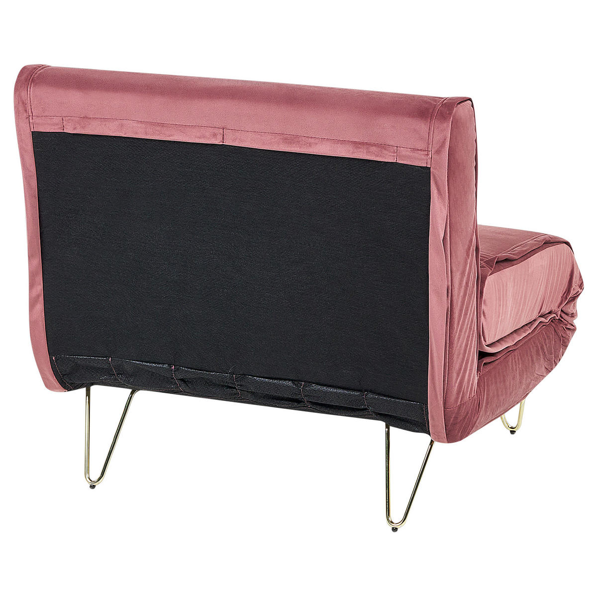 SCHLAFSOFA Samtstoff Rosa Vestfold - Pink, Textil (85/81/78cm) - Beliani