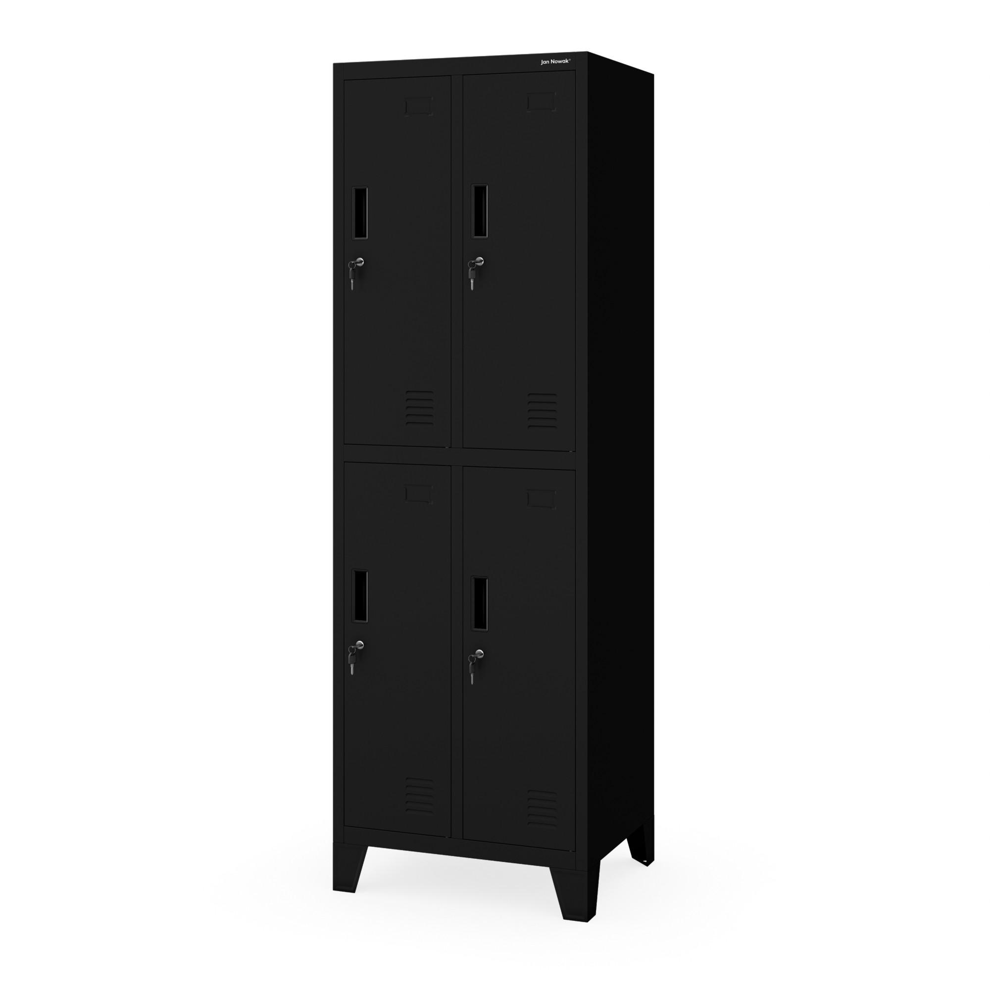 ARBEITSSCHUTZSCHRANK BARTEK 2 Plus - Schwarz, Metall (56/172/45cm)