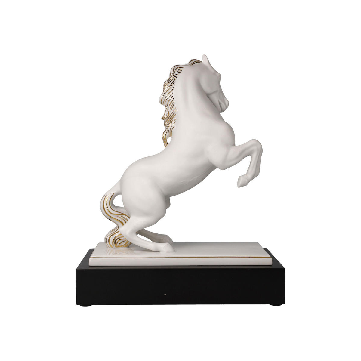 DEKOOBJEKT Studio 8 - Magnifique, Biskuit-Porzellan, Weiß-Gold, 31 cm - Weiß, Keramik (14/31/25cm) - Goebel