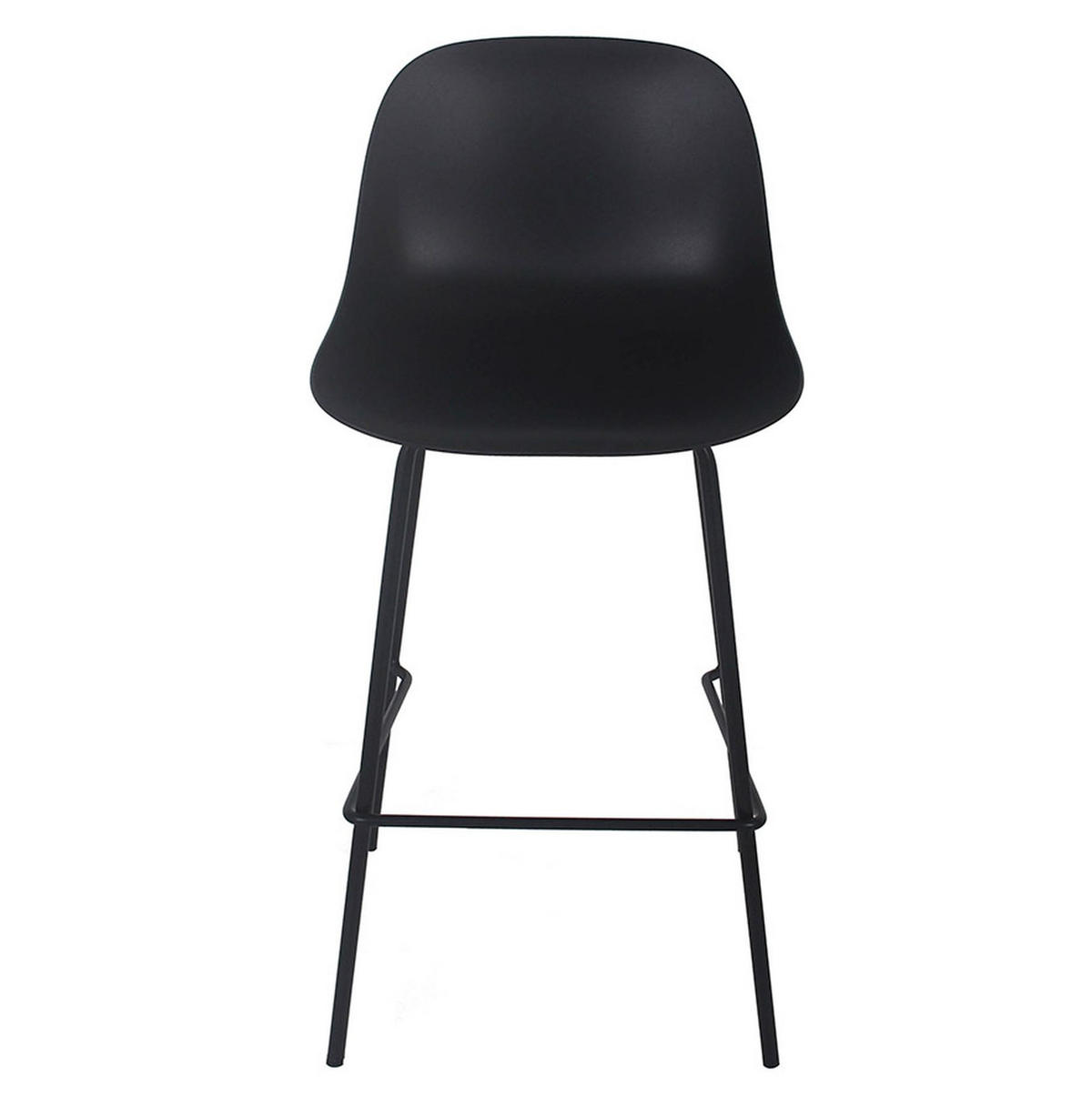 BARHOCKER GRANO 65cm schwarz - Schwarz, Kunststoff (42/90/42cm) - Légia Home