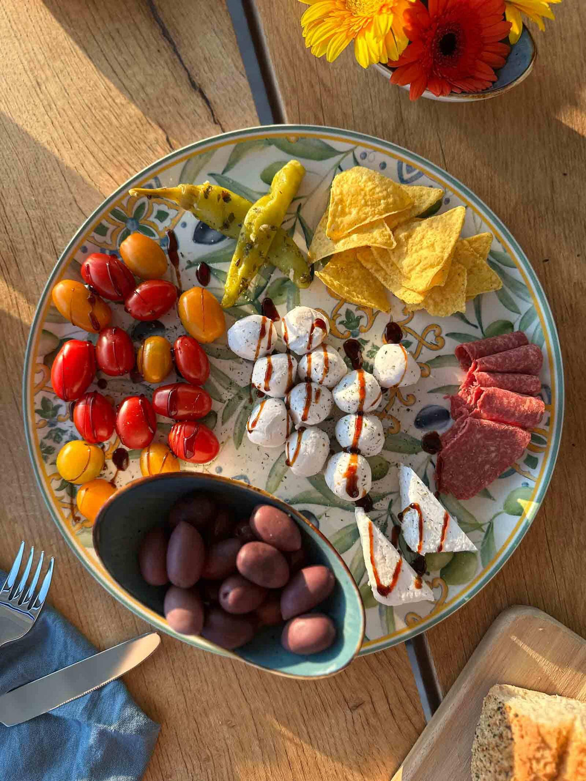 PIZZA & PASTA SET Roma Oliva grün 8er Set - Grün, Keramik (1/1/1cm) - Ritzenhoff Breker