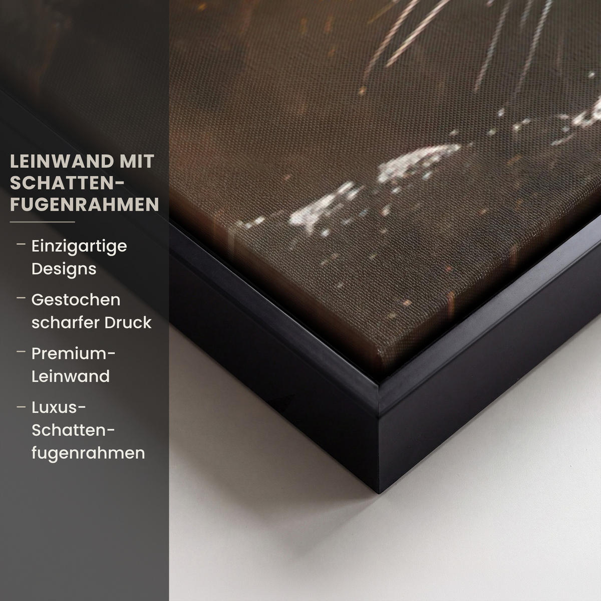 LEINWAND Bilder mit Rahmen - Weihnachten - Kugeln - Beige - Gold - 120x80 - Goldfarben, Textil (120/80cm) - MuchoWow