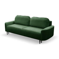 SOFA Butelkowa Grün ANES Ausziehbar Drei-Sitzer - Grün, Textil (244/92/102cm) - Sepro Meble