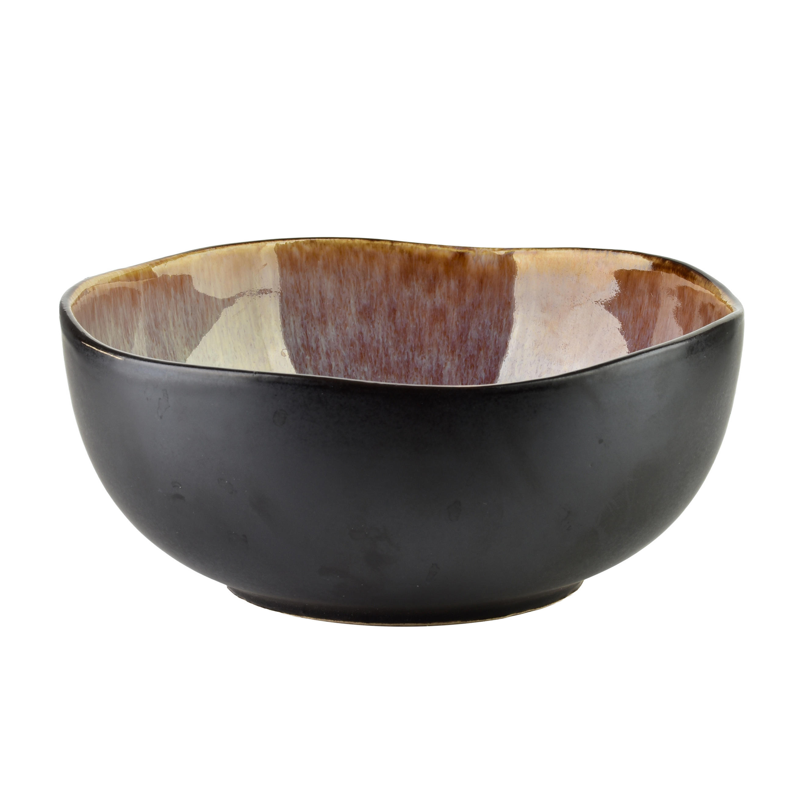 SUPPENTELLER Basic Nature Schwarz 16.5x16.5x7 cm Keramik - Schwarz, Keramik (16.5/16.5/7cm) - Mondex