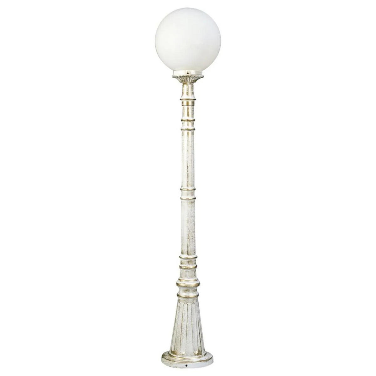WEGELEUCHTE Weiß - Goldfarben/Weiß, Metall (12.5/12.5/134cm) - click-licht