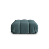 POUF Bellis aus Samt petrol - Petrol, Textil (94/39/94cm) - Micadoni