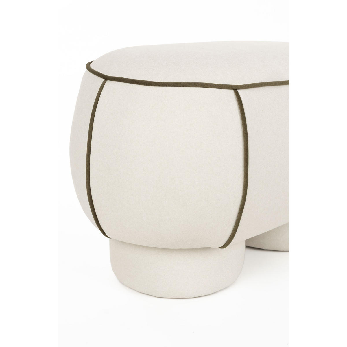 SITZBANK Marina Hocker M Weiß - Weiß, Kunststoff (77.5/49/45.5cm) - Housecraft Living