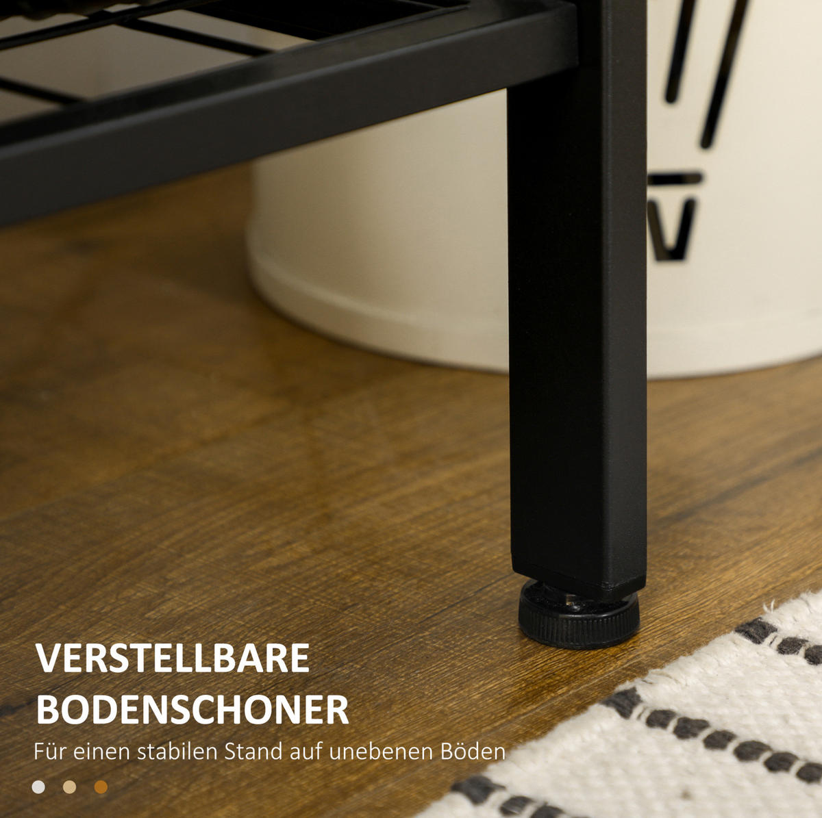GARDEROBE 100/185/40 cm Braun aus Holzwerkstoff und Metall mit Sitzbank - Braun, Holzwerkstoff (40/185/100cm) - OKMYHOME