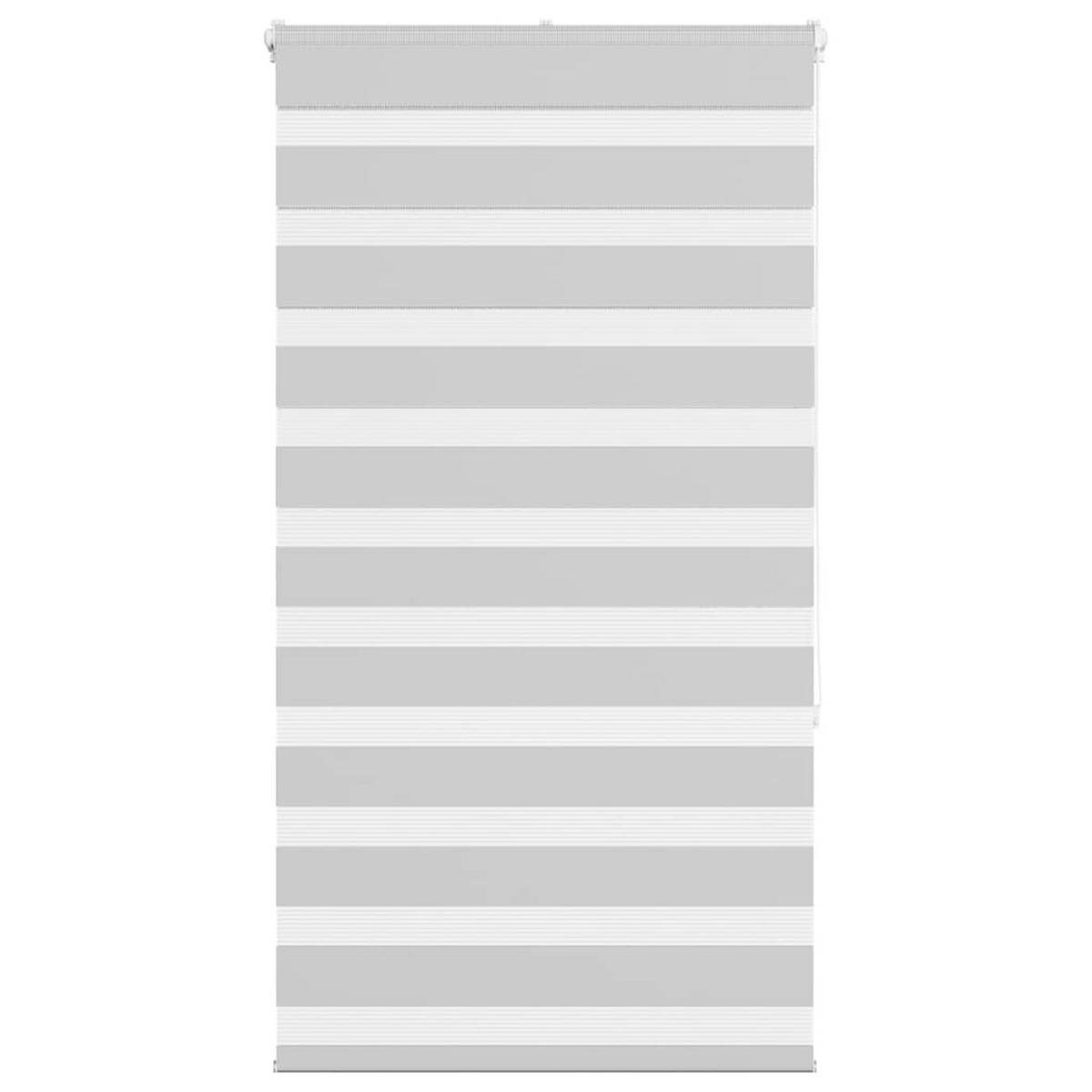 DOPPELROLLO 75/150 cm Stoffbreite 70,9 cm aus Polyester Hellgrau - Hellgrau, Textil (75/150cm) - vidaXL