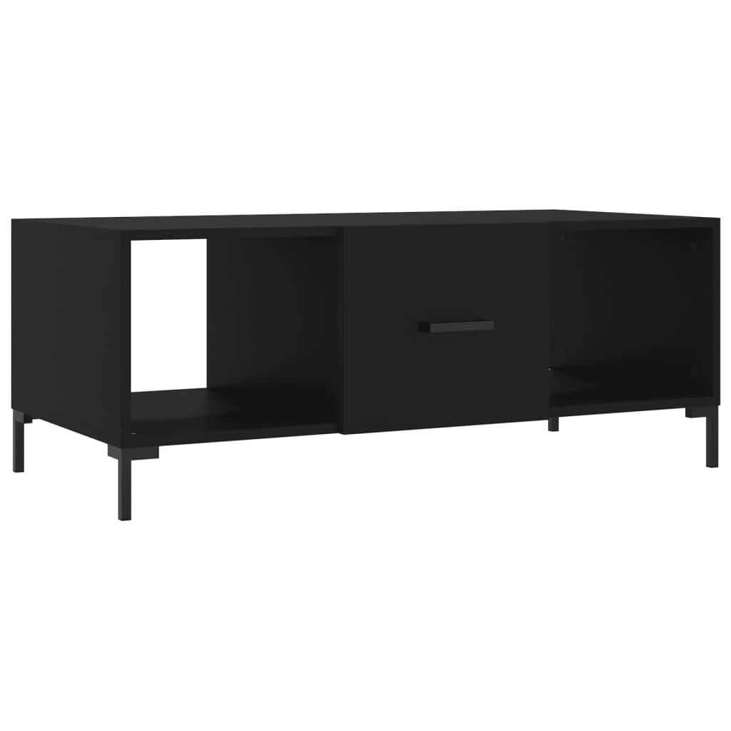COUCHTISCH Schwarz 102x50x40 cm Holzwerkstoff - Schwarz, Holzwerkstoff (102/50/40cm) - furnicato