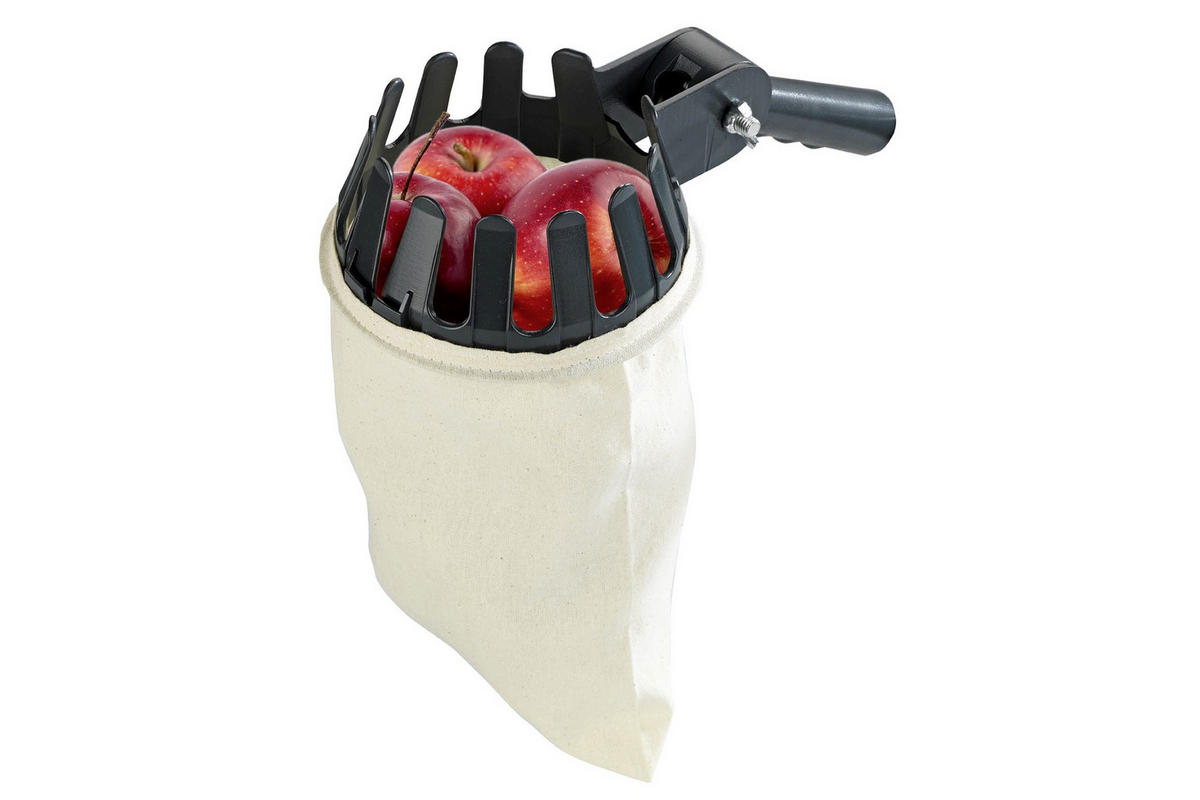 OBSTPFLÜCKER Baumwolle Ø 14 cm - Schwarz, Kunststoff (27.5/6/14cm)