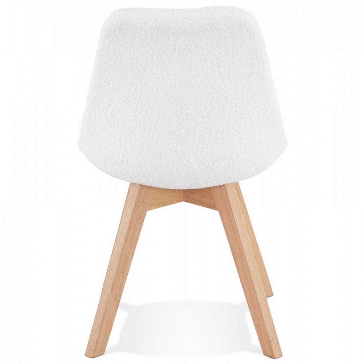 STUHL Weiß 48x82x56cm - Eichefarben/Weiß, Holz/Textil (48/82/56cm) - AlterEgo
