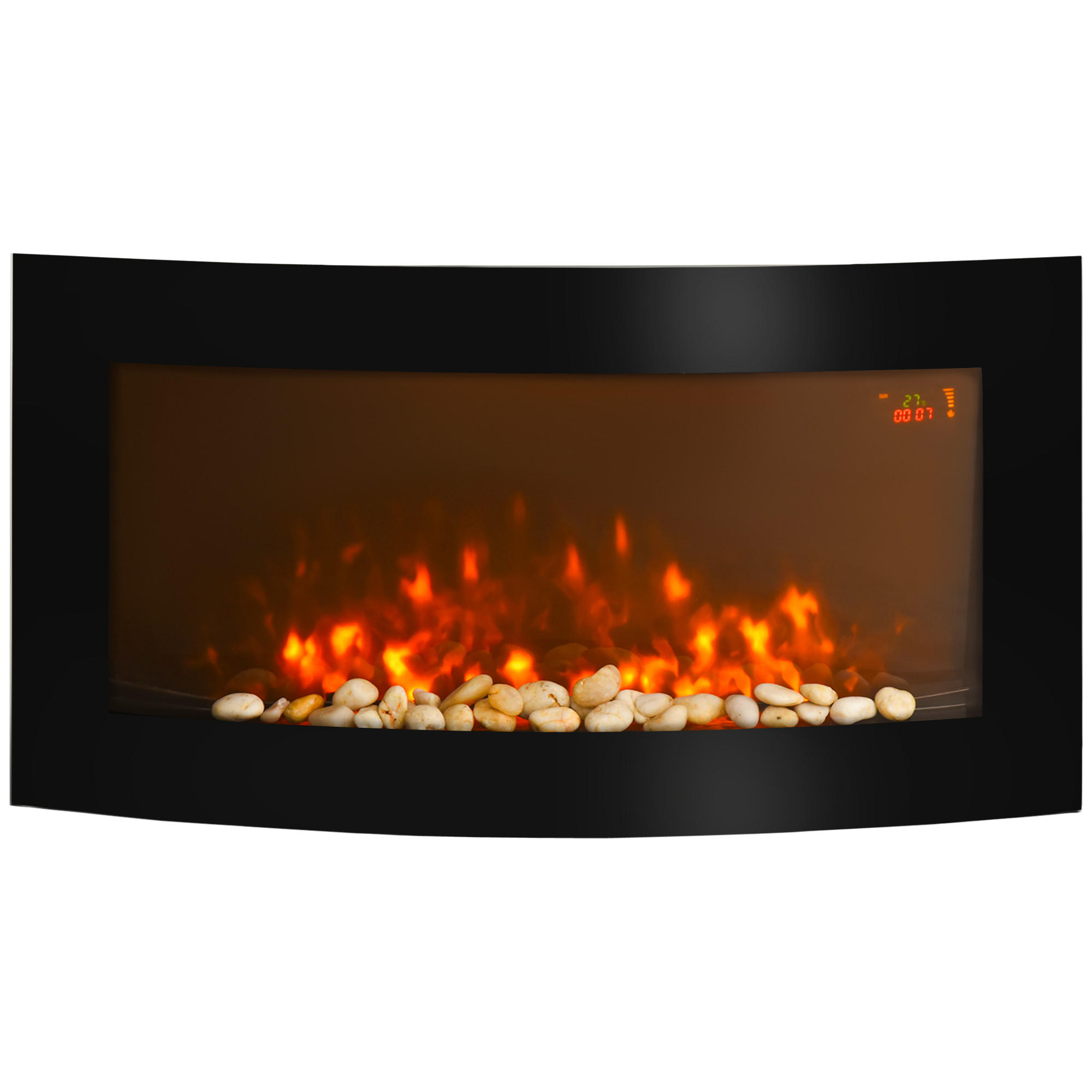 ELEKTROKAMIN DE-17005 LED Seitenbeleuchtung 7 Farben Schwarz - Schwarz, Metall (89.2/48/13.5cm) - ComfortXL