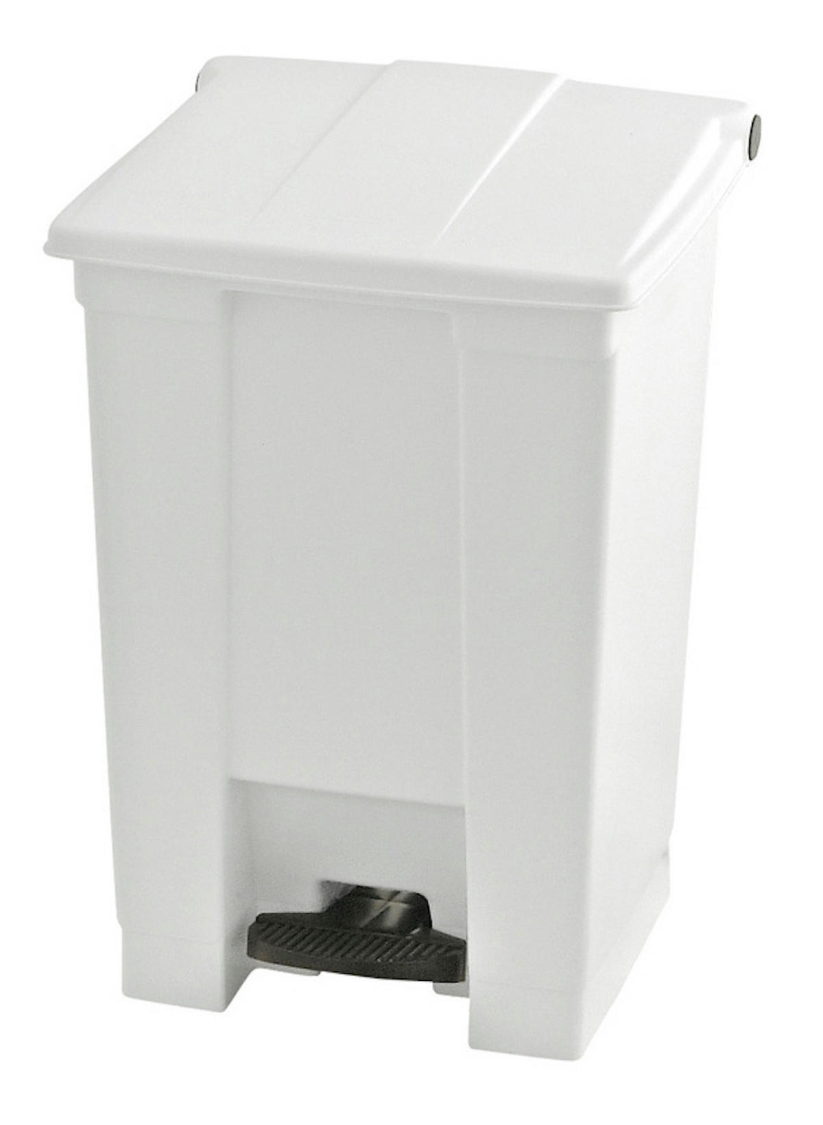 MÜLLEIMER Robuster Pedaleimer 45,4 Liter 60 x 40 x 41,3 cm Aus Konformen Polyethylen Weiß - Weiß, Metall (40/60/41.3cm) - PROREGAL