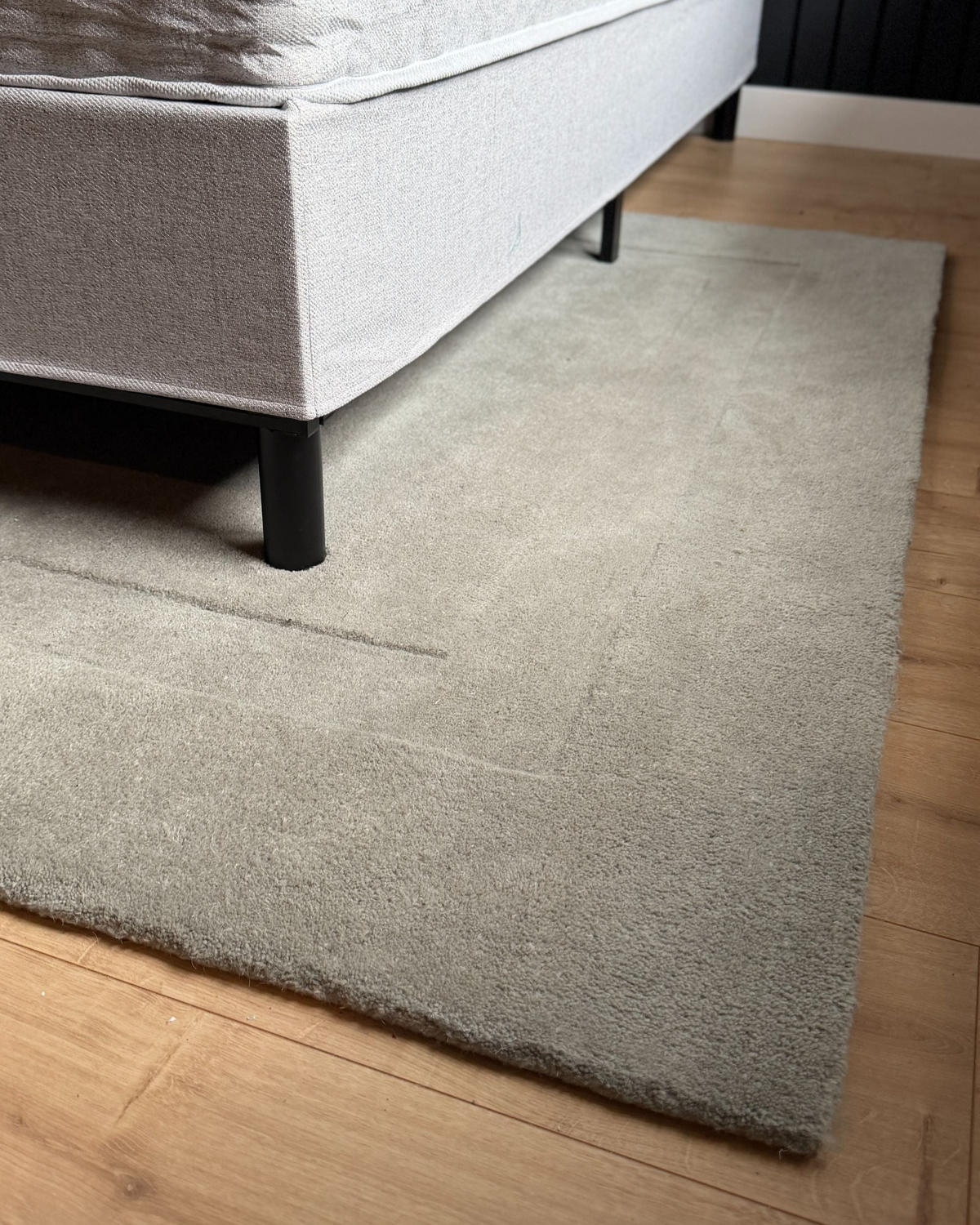 KOBEREC Šedý 160/230 cm Vlna Kargil - šedá, textil (160/230cm) - Beliani