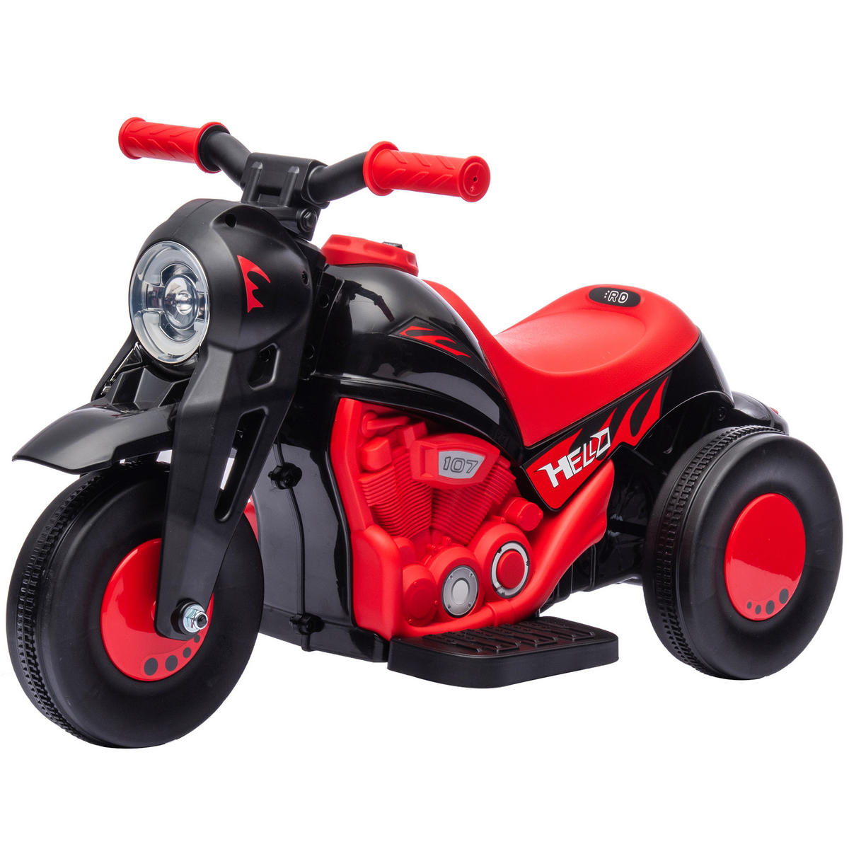 ELEKTRO-MOTORRAD DE-13093 Blubberfunktion Rot - Rot, Kunststoff (80/36/43.5cm) - ComfortXL