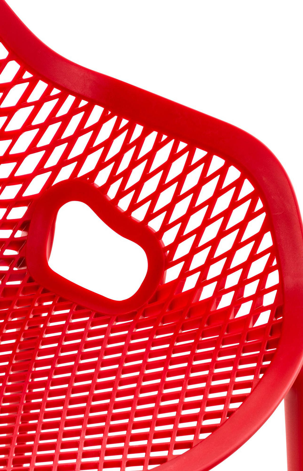 GARTENSTUHL Kunststoff Rot - Rot, Kunststoff (57/81/60cm) - CLP