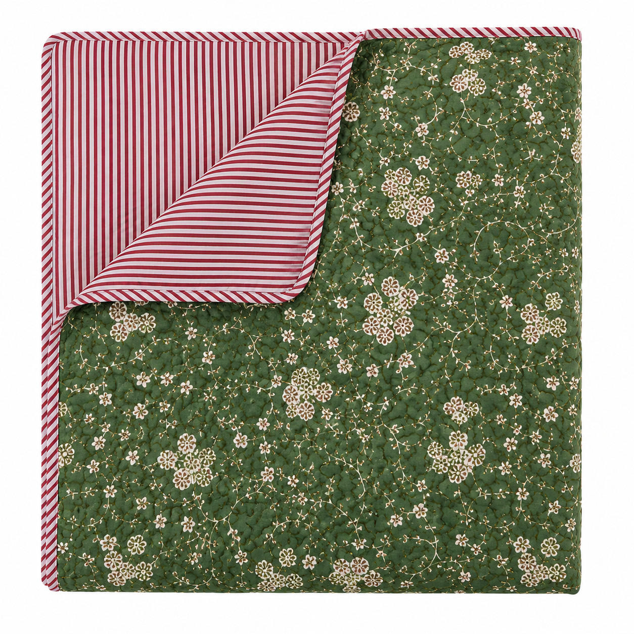 WOHNDECKE Baumwolle 140x180 cm Quilt-Optik – Gesteppt, Weich & Modern - Multicolor, Naturmaterialien (140/180cm) - AU Maison