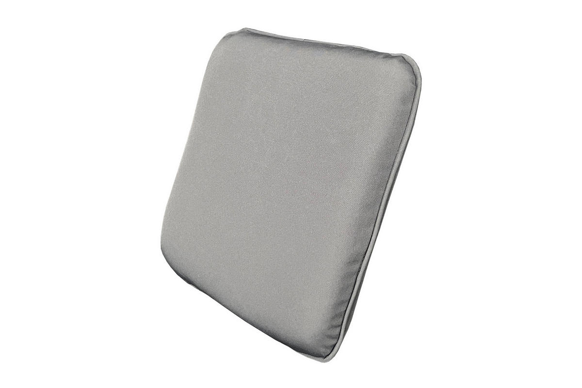 OUTDOOR SITZKISSEN COMFORT LINE Kunstfaser Anthrazit 40 cm - Anthrazit/Grau, Kunststoff/Textil (40/6/40cm) - riess-ambiente
