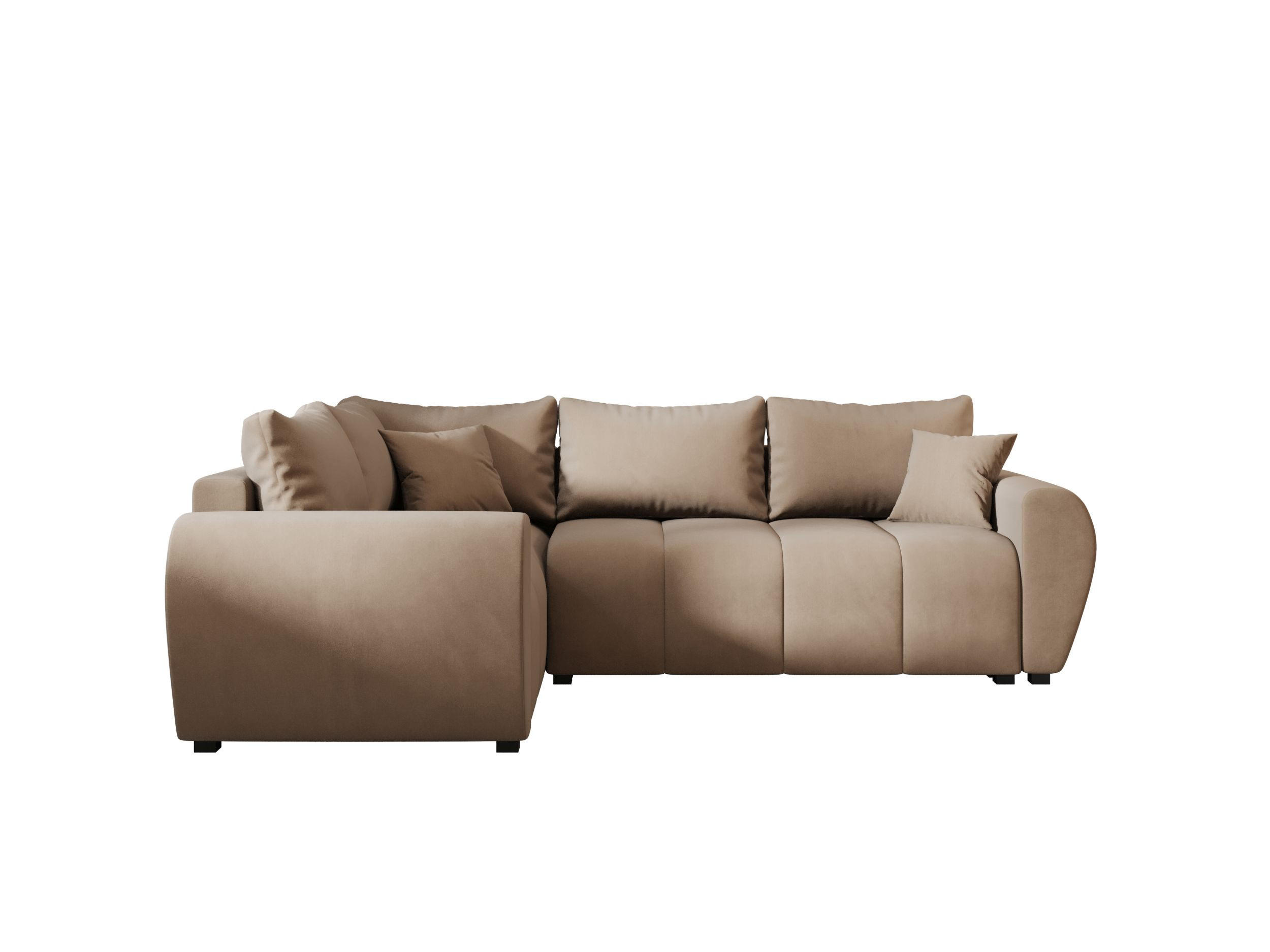 ECKSOFA MOLISA L PLUS Itaka 48 Links mit Schlaffunktion - Braun, Textil (235/175cm) - Bedante