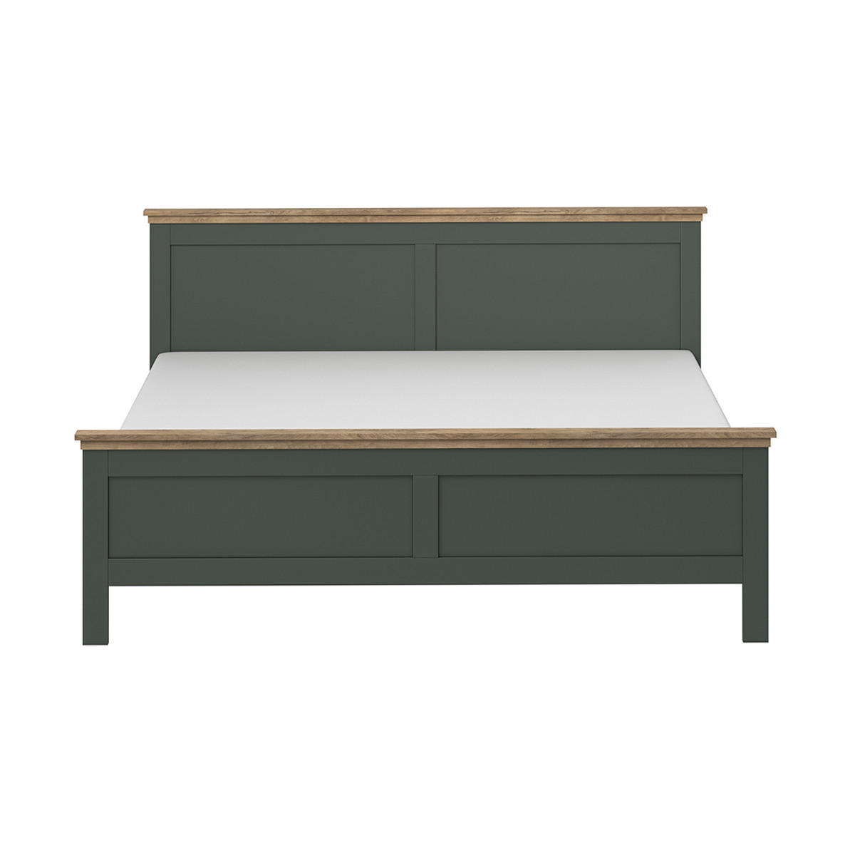 POSTEL 160/200 Martin Zelená a dřevo - zelená barva, kompozitní dřevo (160/200cm) - Petits-meubles