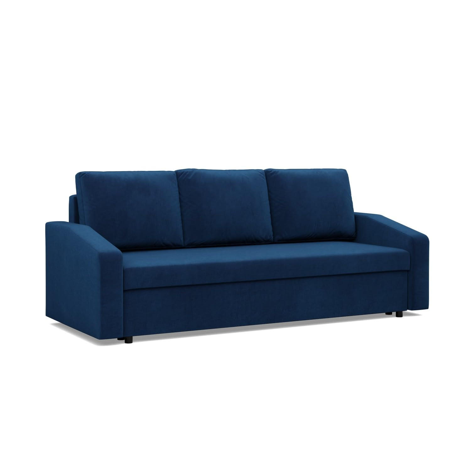 SOFA 3-SITZER MIT SCHLAFFUNKTION NEO, Grün - Blau, Textil (220/92/92cm) - Mebligo