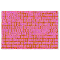 KOBERCE - Organic - Mriežka - Ružová - 180x120 cm - pink, textil/plast (180/0.4cm) - OnlyWow