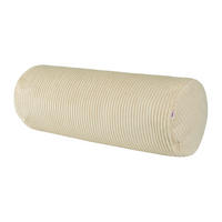 XL-NACKENROLLENHÜLLE HYggelig No.2 Block Cord-Samt kreide-beige 70/25 cm - Ecru, Textil (25/70cm) - beties Heimtextil