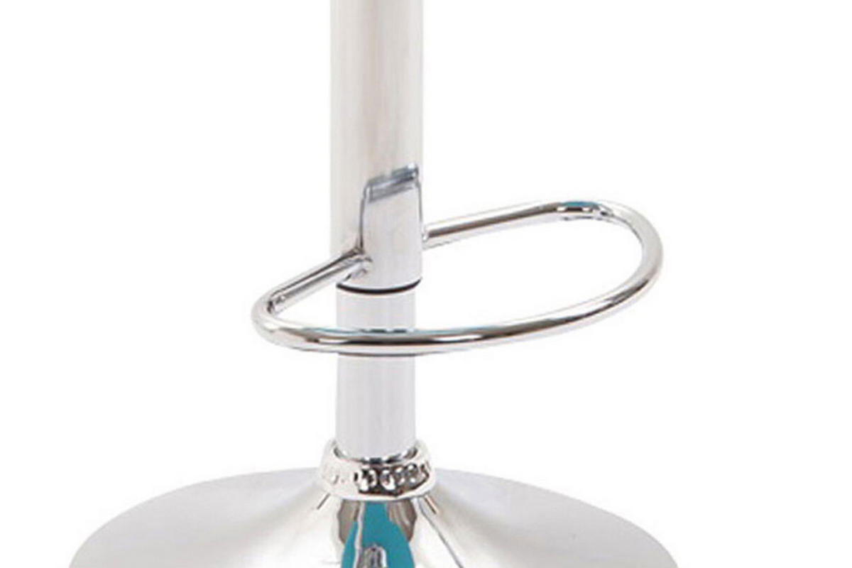 BARHOCKER 2er Set Prag Kunstleder chrom creme - Chromfarben/Creme, Kunststoff/Metall (51/109/52cm) - TPFLiving