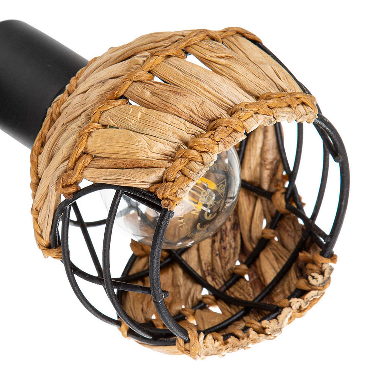 LED DECKENLEUCHTE Metall Schwarz braun - Schwarz, Metall (67/67/20cm) - Nowa