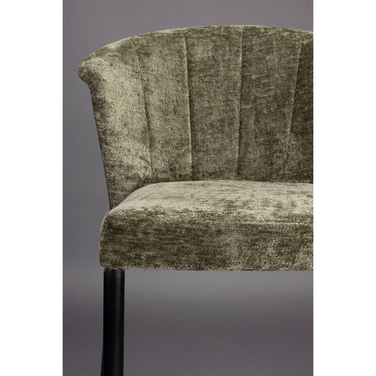 BARHOCKER Georgia Rückenlehne 73 cm Grün - 2 er Set - Grün, Holz (54/101/56cm) - Dutchbone