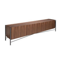 TV-ELEMENT Hellgrau Dunkelgrau Walnuss 220/46/53 cm - Dunkelgrau/Walnussfarben, Holz (220/53/46cm) - ANGEL CERDA