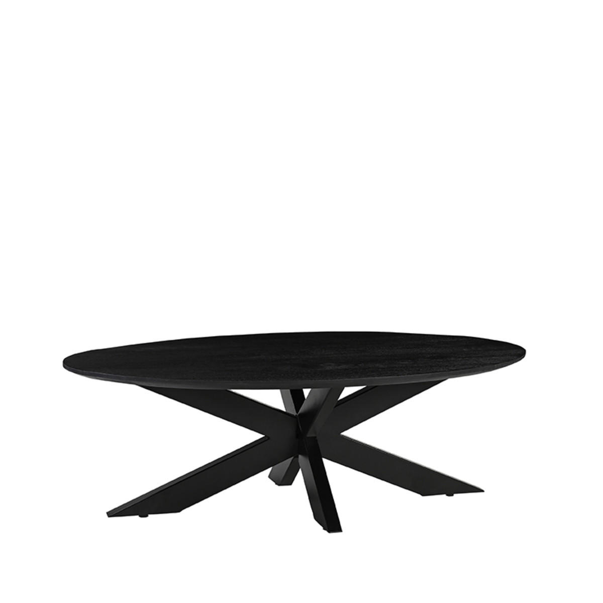 Label51 Couchtisch Schwarz 130x43x70 cm