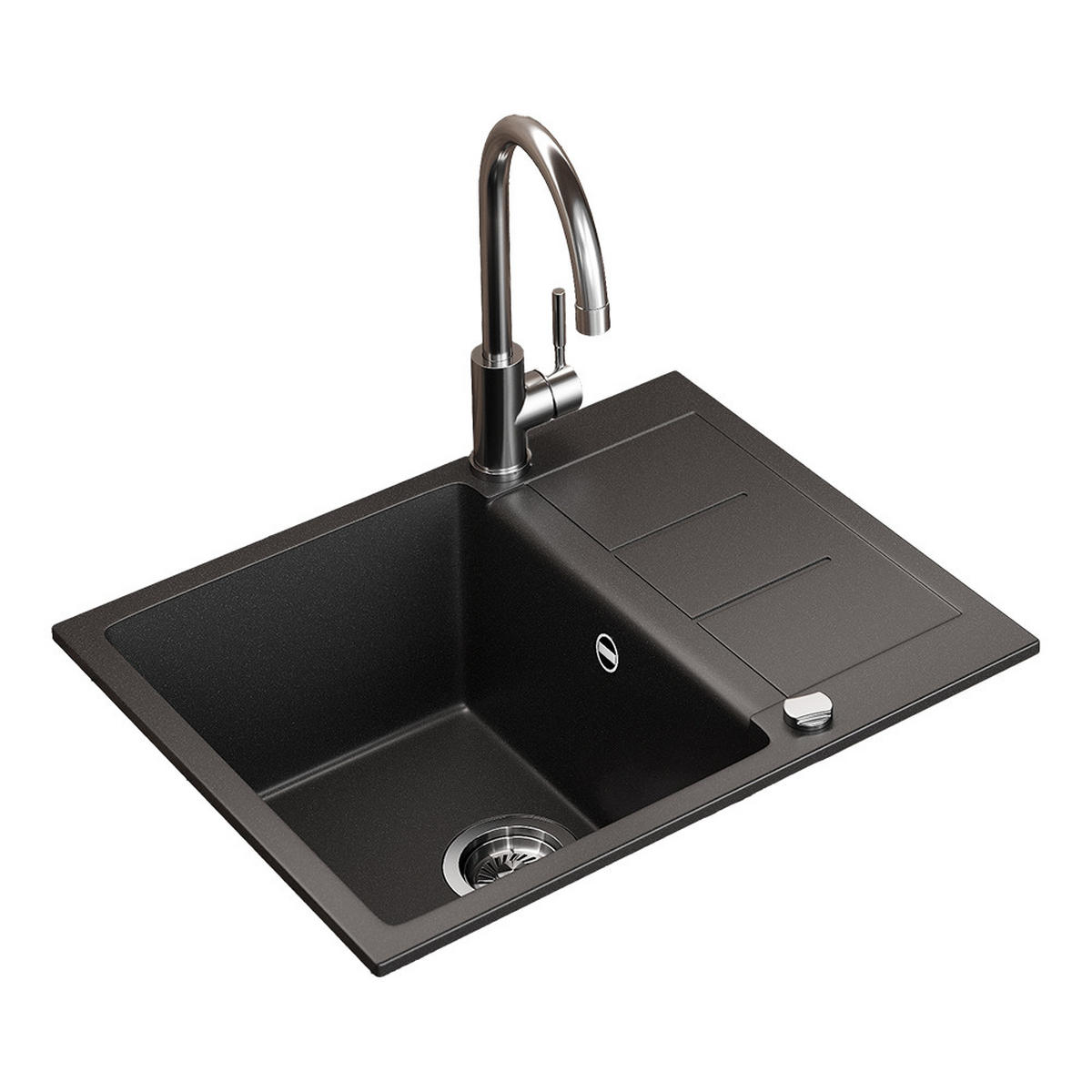 UMYVADLO Rom Černá - černá, keramika (62/20/50cm) - Bergstroem