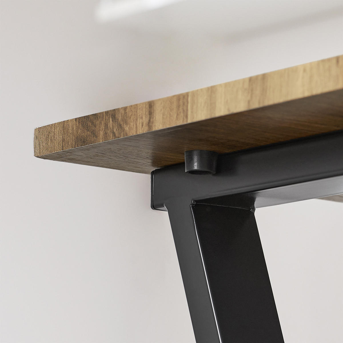 ESSTISCH + 4 x STÜHLE - Naturfarben, Holzwerkstoff/Metall (80/89/80cm) - SoBuy