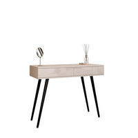 KONSOLE SIENNA KASCHMIR auf schrägen schwarzen Beinen PUSH OPEN - Kaschmir, Holzwerkstoff (100/81/42cm) - Lookway