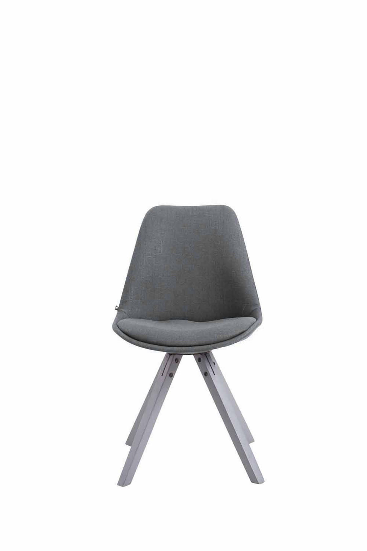 STUHL Stoff dunkelgrau - Dunkelgrau/Grau, Holz/Textil (48/84/56cm) - CLP