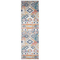 TEPPICHLÄUFER LAZUR Weiß Dunkelblau 70/100 cm - Dunkelblau, Textil (70/100cm) - Tapiso