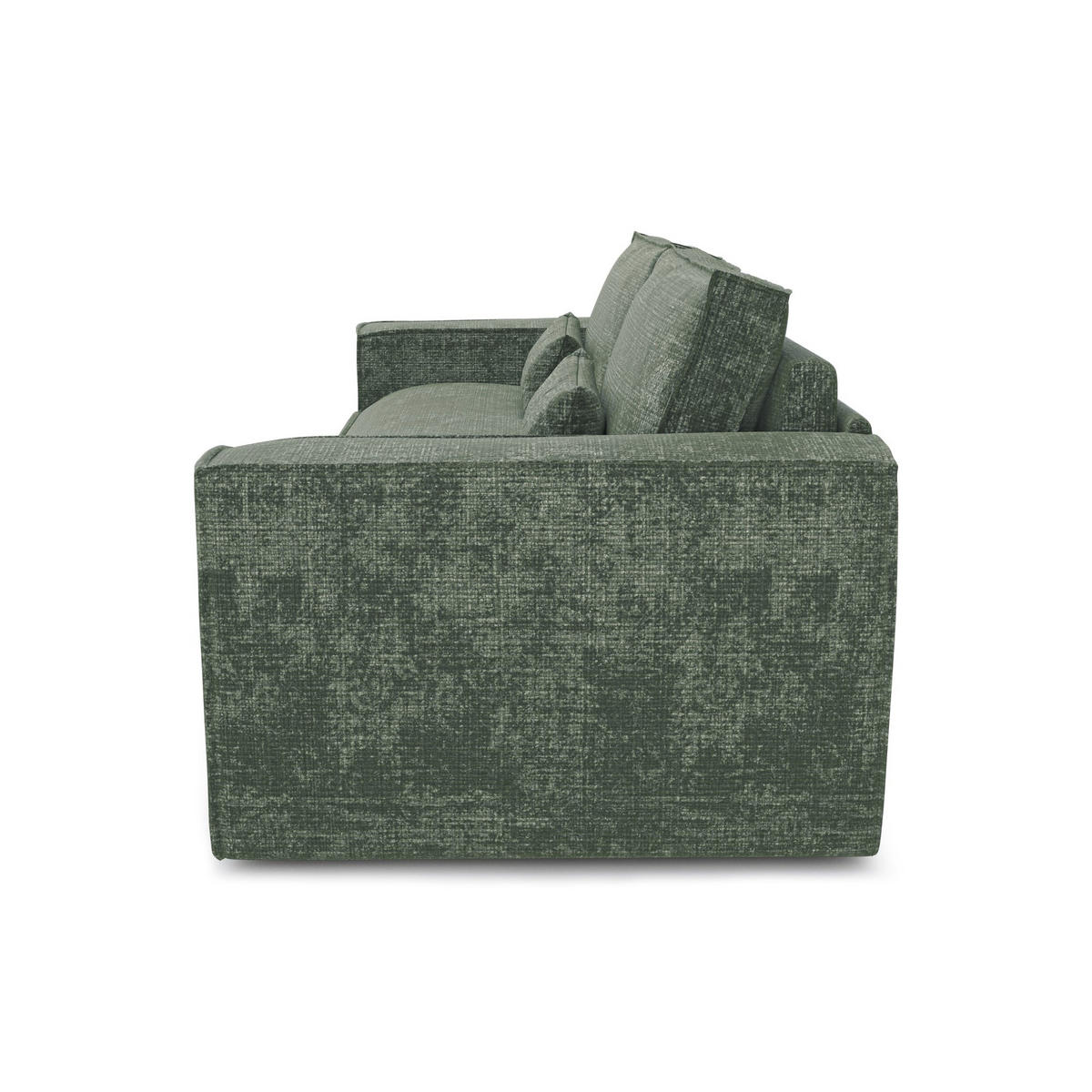 SCHLAFSOFA Express JUNE Geprägter Samt Smaragdgrün 236cm - Smaragdgrün/Grün, Textil (236/80/100cm) - Premium Interiors