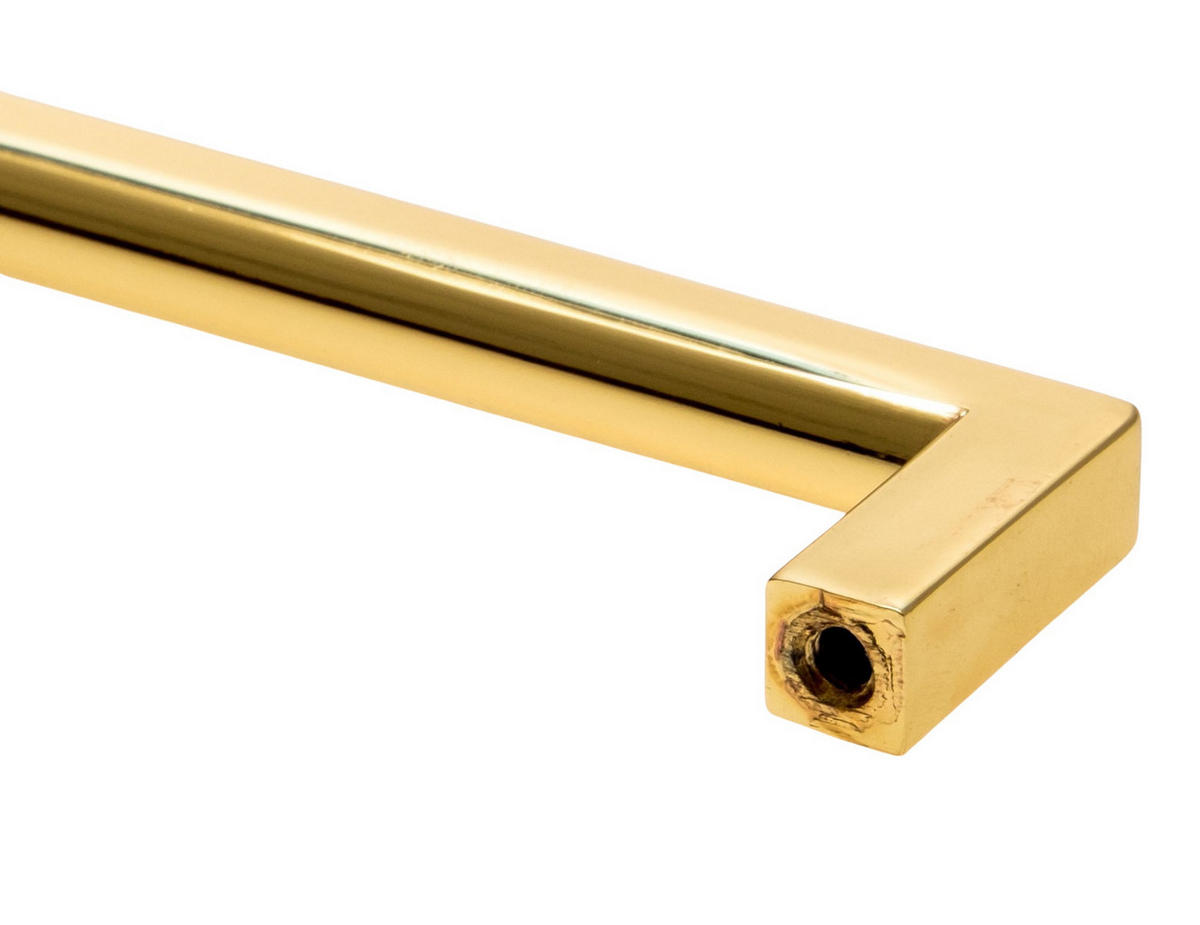 MÖBELGRIFF BA 160mm, Küchengriff Gold, Schrankgriff Messing poliert - Goldfarben, Metall (0.9/2.75/16.8cm)