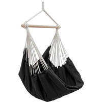 XXL-HÄNGESESSEL 185/130 cm Belastbar bis 150 kg Schwarz - Schwarz, Textil (130/155/185cm) - Amanka