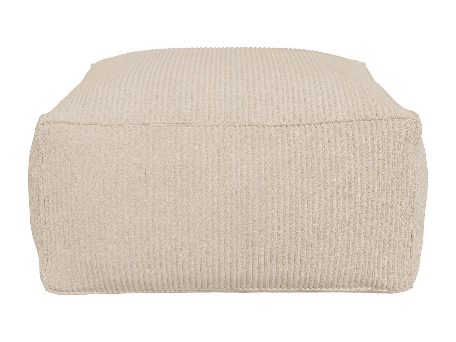 SITZHOCKER - 1 Person - stoff - beige Noumara - Beige, Textil (70/35/70cm) - Vente-Unique