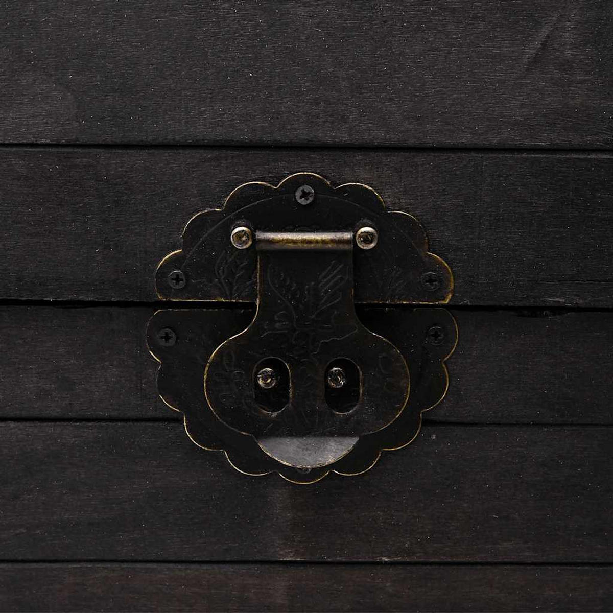 AUFBEWAHRUNGSTRUHE Massivholz Vintage-Stil 120/30/40 Cm - Schwarz, Holz (120/40/30cm) - vidaXL